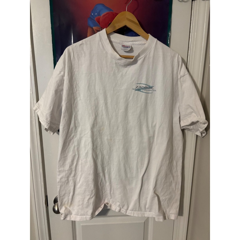 Vintage ZADITOR Allergy Eye Drops Promo T-Shirt Hanes Beefy-T XL